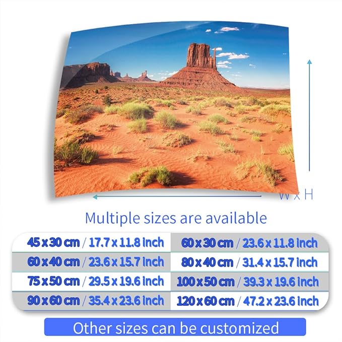 Aquarium Background Stickers - Desert Sand Landscape - Fish Tank Reptile Terrarium Decor Poster (120 x 60 cm / (47.2 x 23.6 inches))