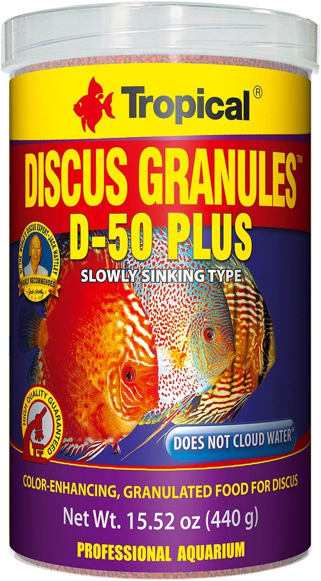 Discus Granules D-50 Plus Fish Food Tin, 440g