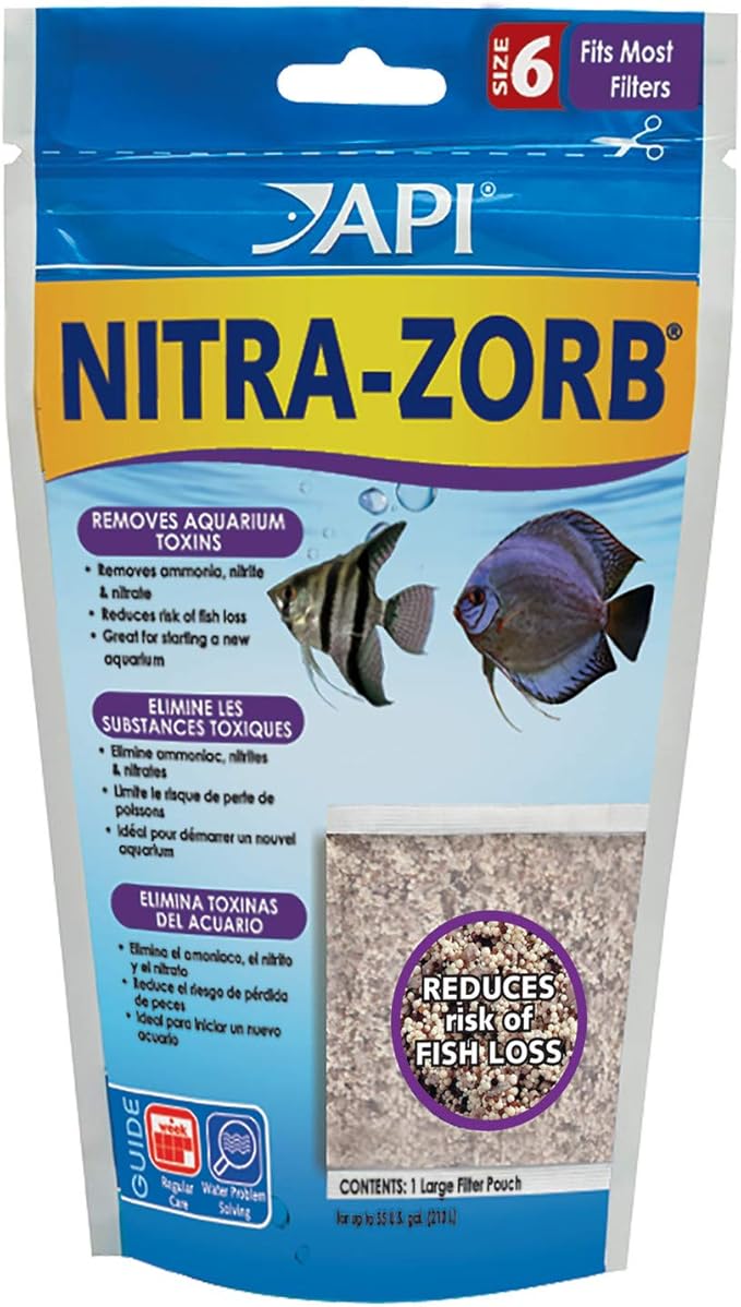 API NITRA-ZORB SIZE 6 Aquarium Canister Filter Filtration Pouch 1-Count Bag, Model:110A