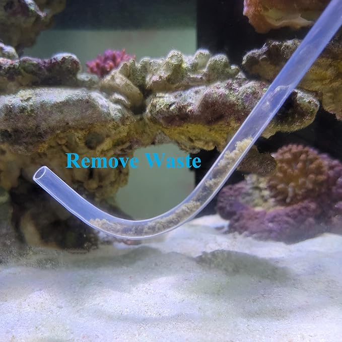 AREPK Aquarium Coral Feeder Fish Feeder Waste Clean Tool Manual Cleaner Water Changer Fish Tank Cleaning Tool Siphon Dropper Waste Remover Aquatic Bottom Feeder Pipette Aquarium
