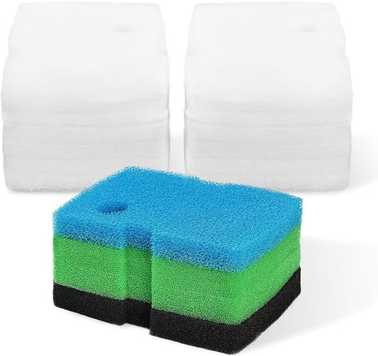AQUANEAT Replacement Canister Filter Pads Compatible with Cascade 1200/1500 CCF4UL/CCF5UL Generic Floss Aquarium Sponge Media