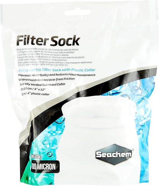 Directions: Rinse Before use. The Filter Socks fit onto Any Standard Sump or Overflow System for Collared Filter Socks. Remove as Necessary for Cleaning