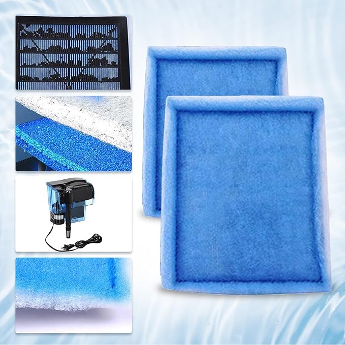 10-20 Gallon Aquarium Filters EZ-Change #2 Filter Cartridge fit Aquarium Filter Cartridge 10 to 20 Power, for Healthier Fish (10 Pcs)