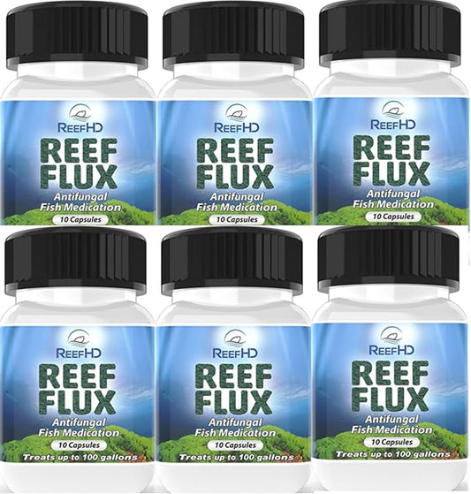 ReefHD Reeflux FIuconazole 200mg fungaI Fish lnfections lchthyophonus SaproIegnia KlLL Bryopsis Green Hair AIgae Aquarium Reef Flux AIgae Buster (6 Packs)