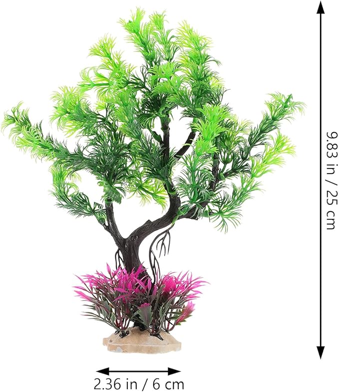 iplusmile Fish Tank Decorations, Artificial Aquarium Plants Tree Landscaping Decor Accessories Ornaments