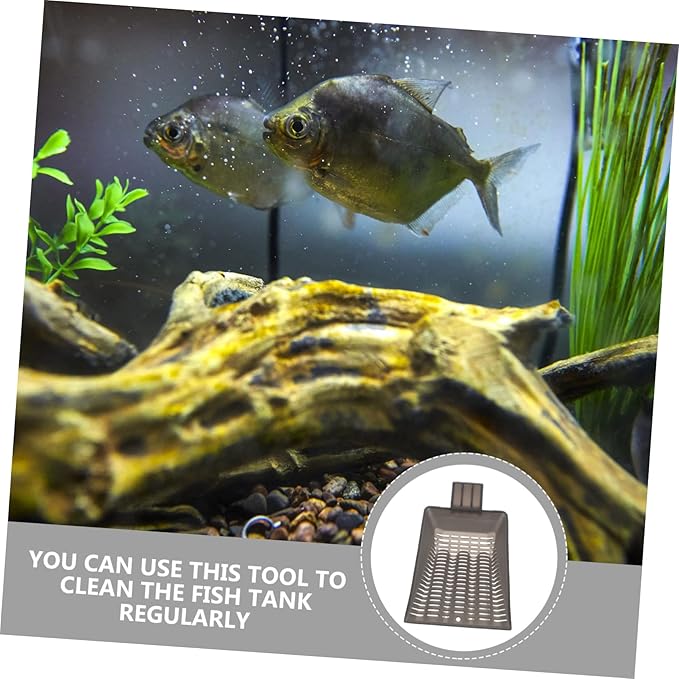 BESPORTBLE Multi-Function Aquarium Sand Shovel for Easy Cleaning Plastic Fish Tank Tool for Substrate Removal and Maintenance Compact Design for Comfortable Use