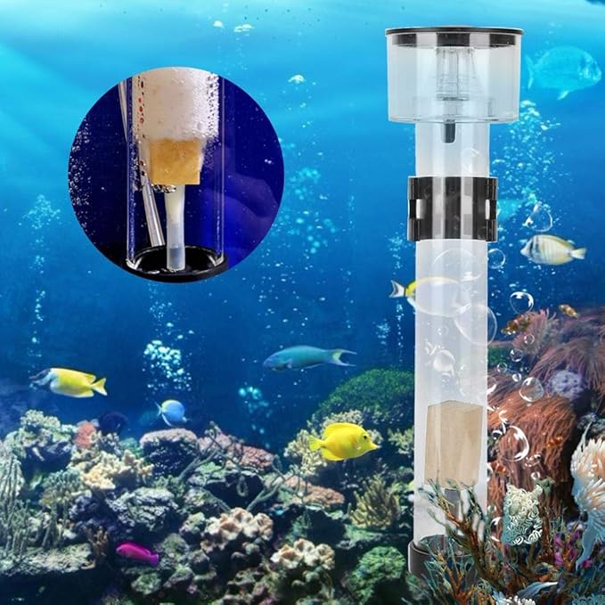 Protein Skimmer Aquarium Filters Acrylic Fish Filter Separator with IQ5 Aquarium Filter Accessory