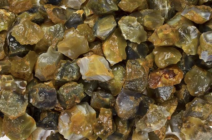 Fantasia Materials: 2 lbs Yellow Carnelian Rough Stones from India