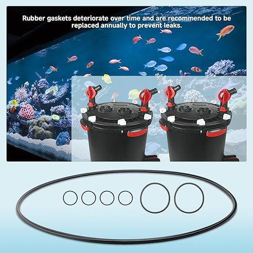 (7-Pack) O-Ring Seal Kit Suitable for Fluval FX5 & FX6 Aquarium Filters, Includes A20210(1), A20207(2), A20212(4