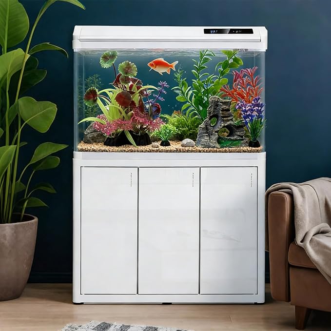 Aquarium Artificial Plastic Plants Decors Goldfish Betta Cave Rock Hideout Fish Bowl Ornaments Plants Decorations Vivid Colorful Fish Tank Large Small Artificial Plants Seaweed Sets Aquarium Decor