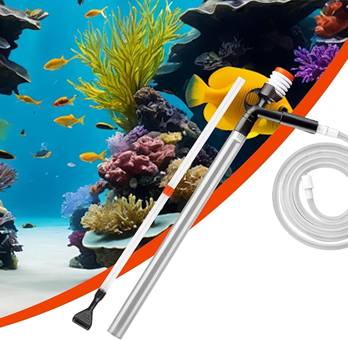 Gravel Vacuum for Aquarium, Aquarium Cleaner, Fish Tank Gravel Cleaner, Aquarium Water Changer, Aquarium Vacuum Cleaner, Gravel Cleaner for Fish Tanks, Fish Tank Water Changer, Siphon Vacuum F