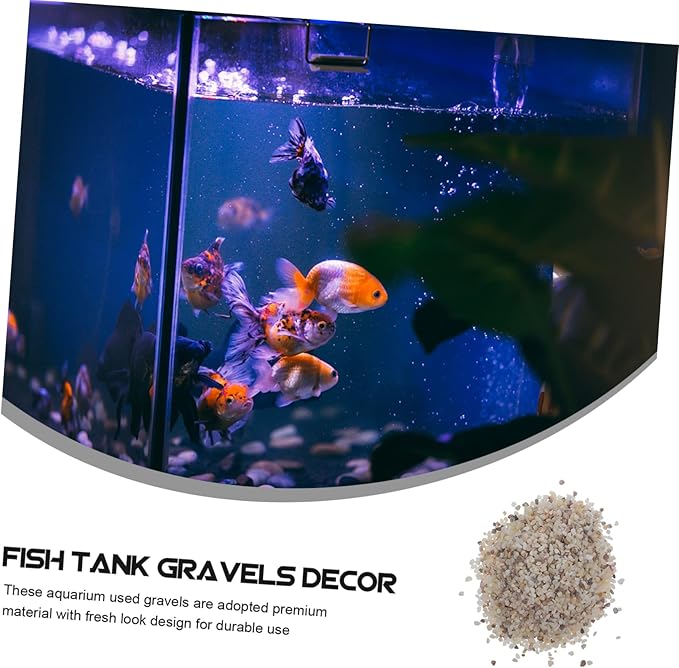 1Set Polished Aquarium Gravel for Fish Tanks Colorful Decorative Sand Stone for Fish Tank Decorations and Aquatic Plant Substrate
