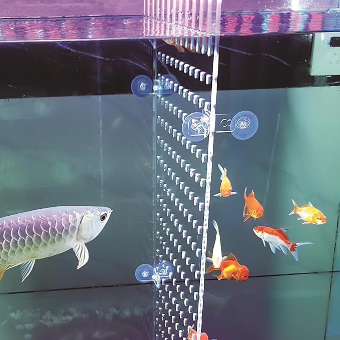 Ipetboom 1pc Fish Tank Acrylic Divider Board with Suction Cup - Mixed Breeding to Keep Different Fish Separated