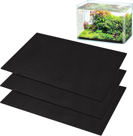 3 Packs 21.7 x 13.8 Inch Aquarium Fish Tank Leveling Mat, 5mm Thick Fish Tank Mat for Shock Absorbing Compressible Nonslip Neoprene Mat Aquarium Bottom Pad, Easy to Cut, Stability