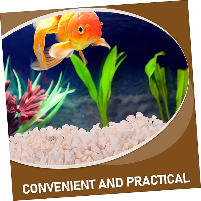 GALPADA 1bag White Jade Sand for Aquarium Landscaping Natural Stones for Fish Tank Decor Pack of Decorative Gravel for Plants and