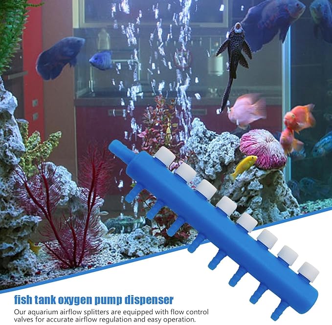 Fish Tank Air Valve – Multi Way Air Flow Controller, Aquarium Airline Tube Splitter | Adjustable Tube Joiner Systems For Aquascapings, Bubble Stones, Tank Filters, Aeration Lines And Water Systems