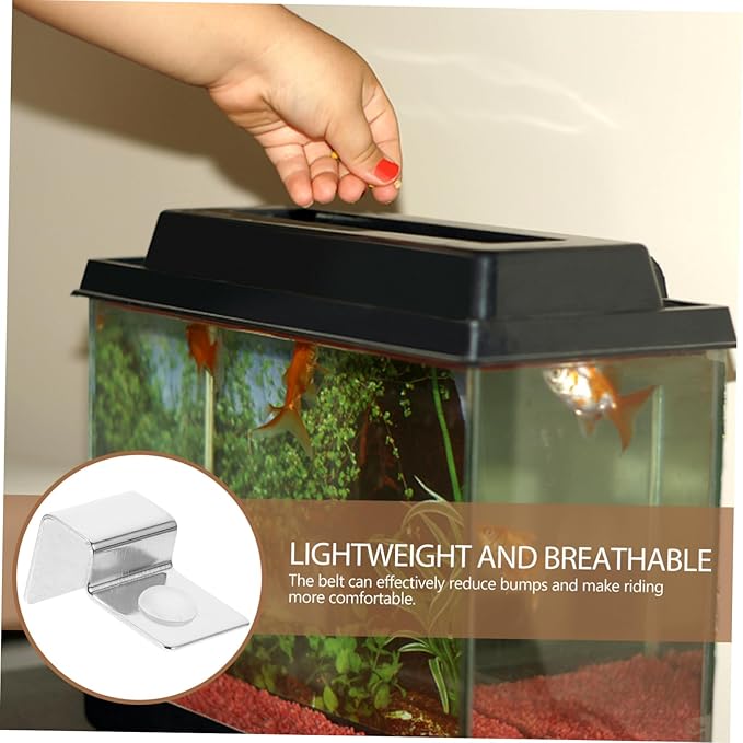 Ipetboom 3sets Stainless Steel Aquarium Clips 10mm Easy Install Tank Mounting Clip for Glass Cover 4pcs*3
