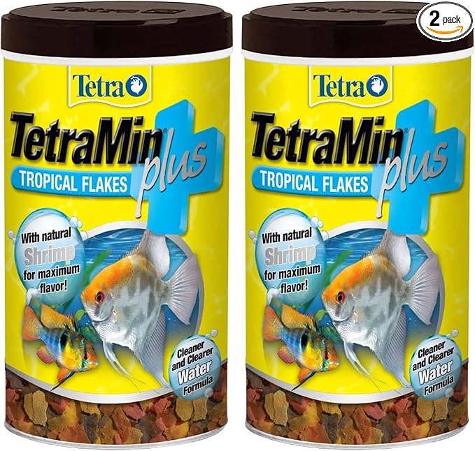 TetraMin Plus Tropical Flakes, Cleaner and Clearer Water Formula, 1-Ounce (Pack of 2)