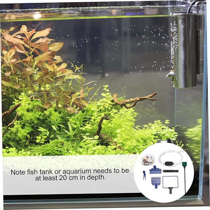 BESPORTBLE 1set Aquarium Siphon Cleaner Tool for Fish Tank Manual Water Changer Sand Cleaner Debris Kit Materials for Aquariums