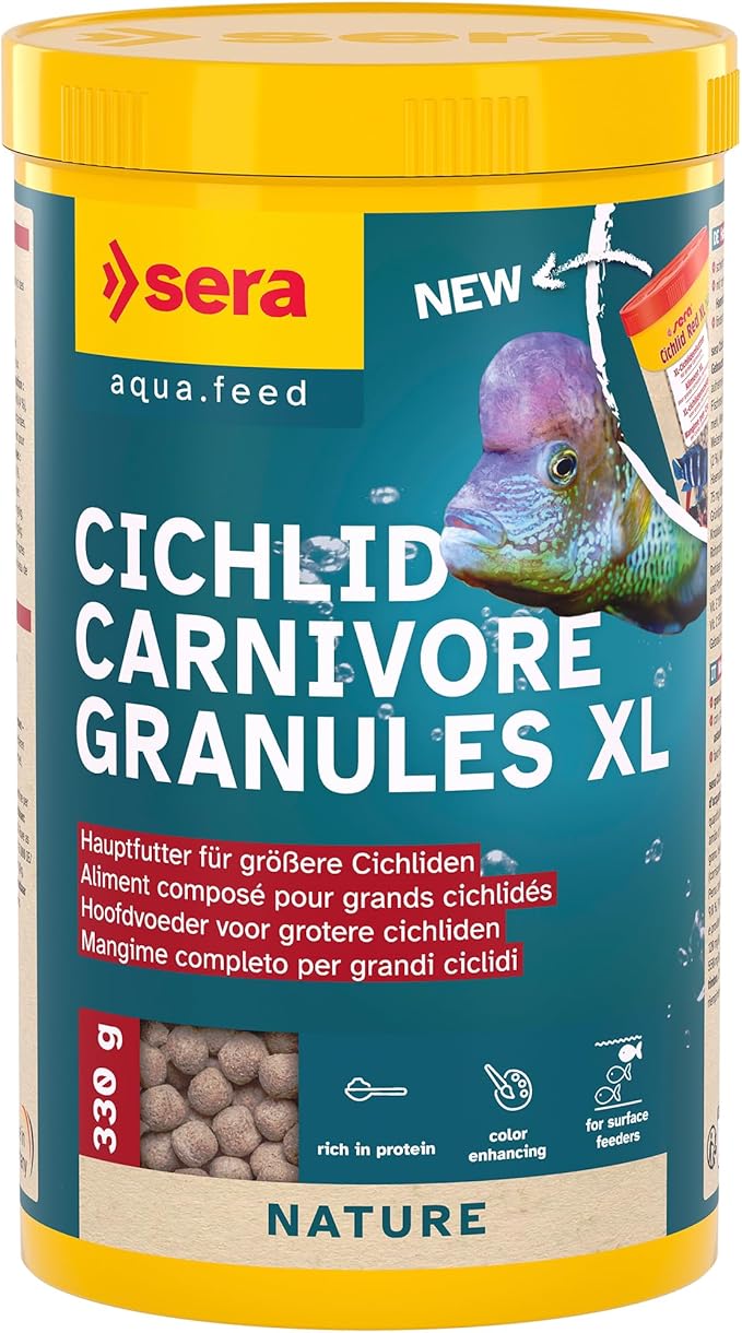 sera 214 Cichlid Red XL 13.oz 1000 ml Pet Food, One Size