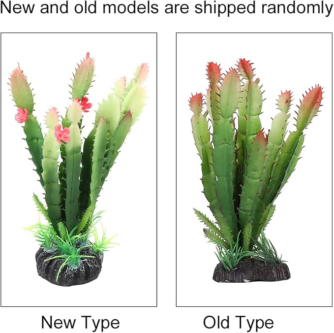 Zerodis Artificial Plant, Simulation Plastic Aquatic Plants Terrarium Reptiles Habitats Decoration Home Decor for Fish Aquarium Landscape