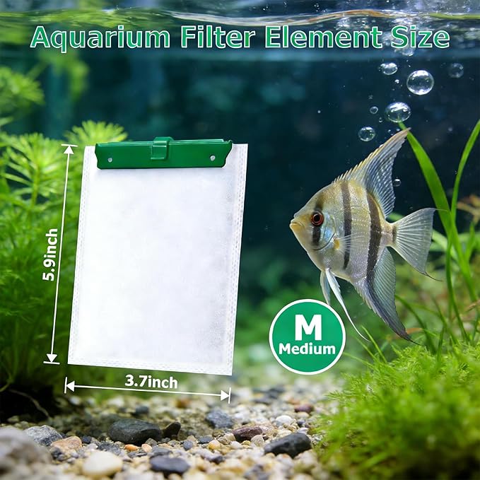 16 Pack Medium Aquarium Filter Cartridge for Tetra Whisper Bio-Bag Power Filters, Medium Replacement Filter Cartridges for Tetra ReptoFilter Cartridges Aquariums