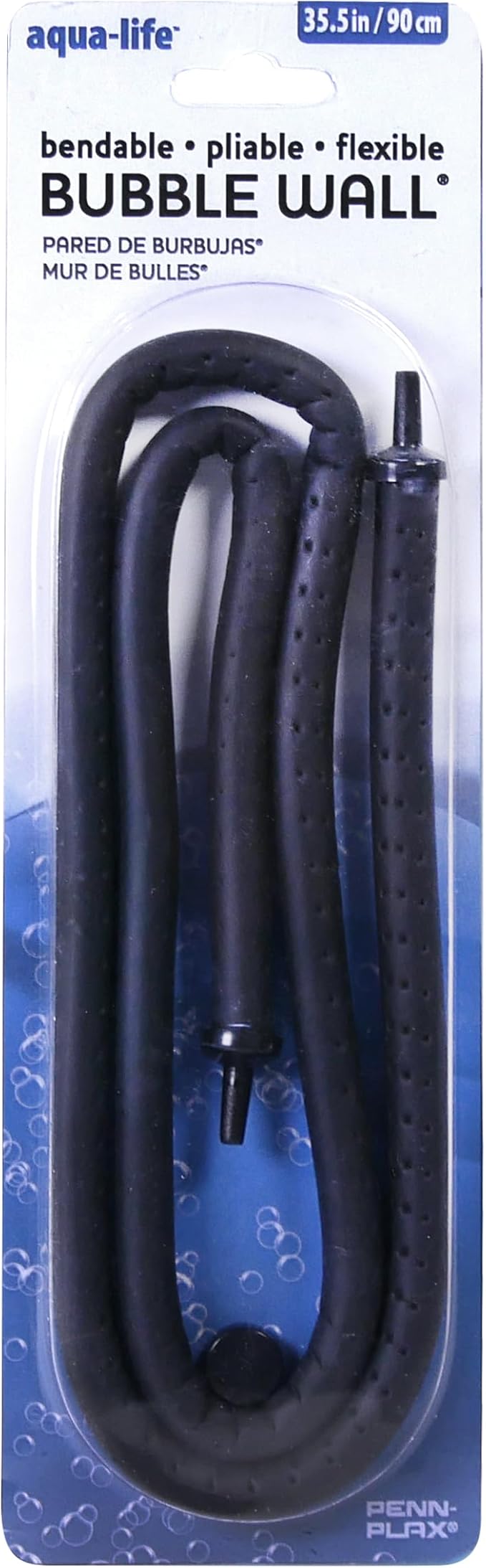 Penn-Plax Aqua Life Bendable Aquarium Bubble Wall – Flexible Air Diffuser and Bubbler for Fish Tanks – 35.5” Length