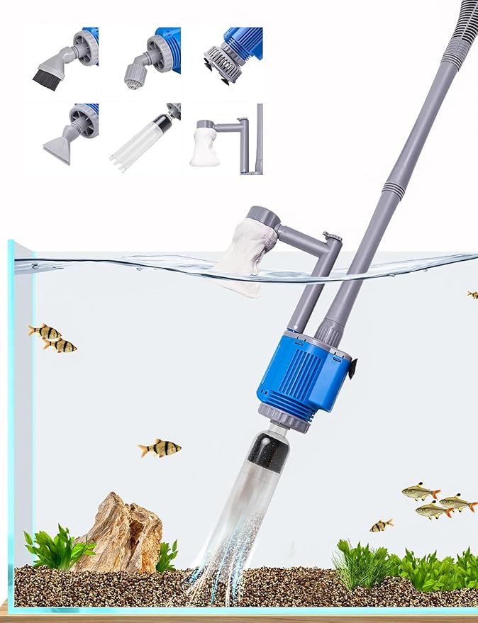 Aquarium Gravel Cleaner + Filter Bags *4