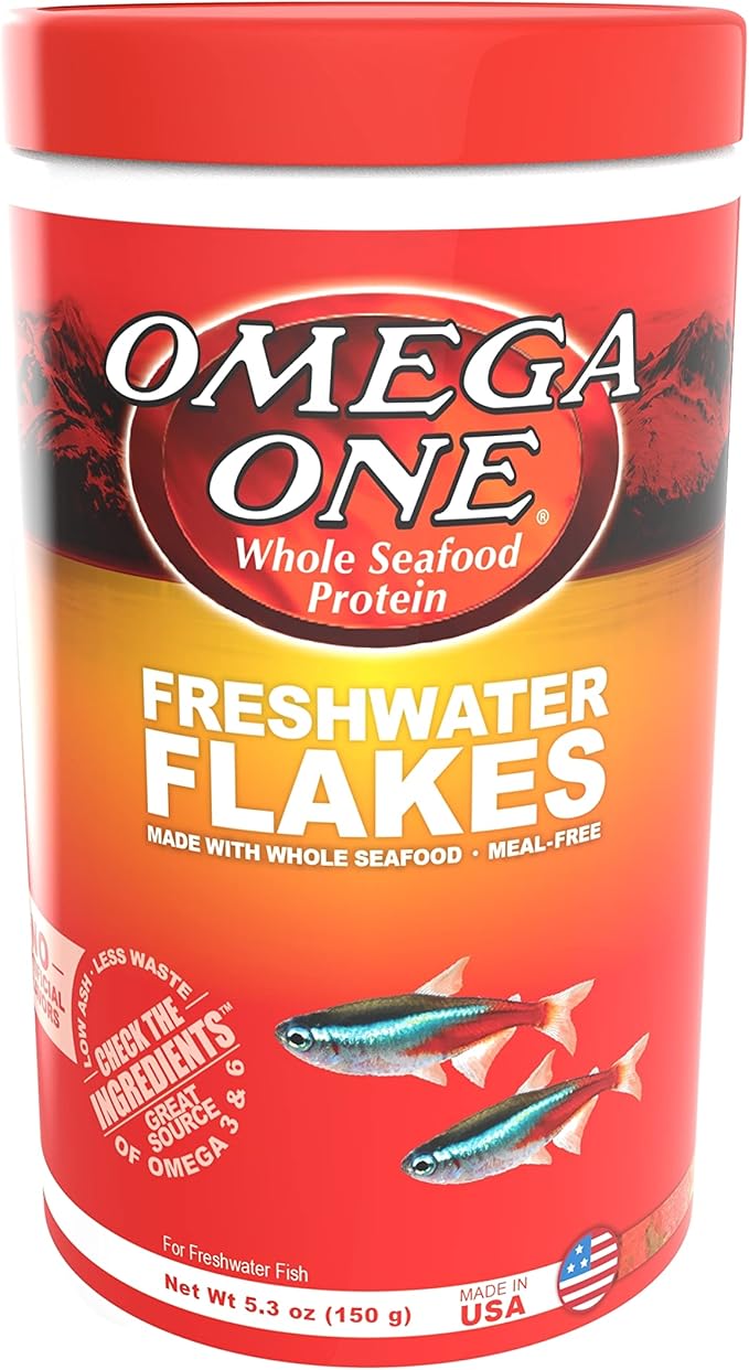 Omega One Freshwater Flakes, 5.3 oz