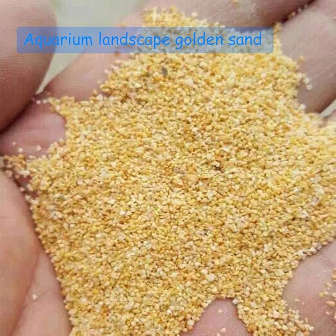 1.1lb Natural Decorative Real Aquarium Sand, Aquarium Landscaping Decorative Gravel Rock, Decoration Ornament for Aquarium Fish Turtle Tank