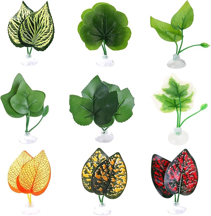 Betta Fish Leaf Pad Double Leaf Hammock Resting Bed Safe Natural Environment BettaFish Spawning Pad Aquariums Decoration Aquariums Decoration for Betta Fish