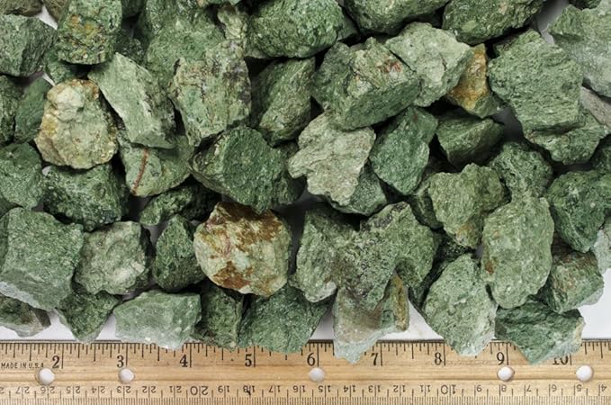 Fantasia Materials: 5 lbs Green Volcano Rough Stones from India