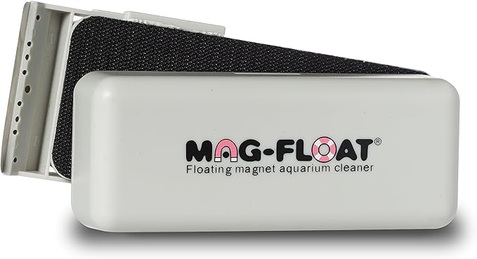 Mag-Float Extra Large Glass Floating Algae Scraper 500 w/Scraper Blade Attachement | Magfloat Magnetic Fish Tank Cleaner | Magnet Scrubber Brush Cleaning Tool for Aquarium