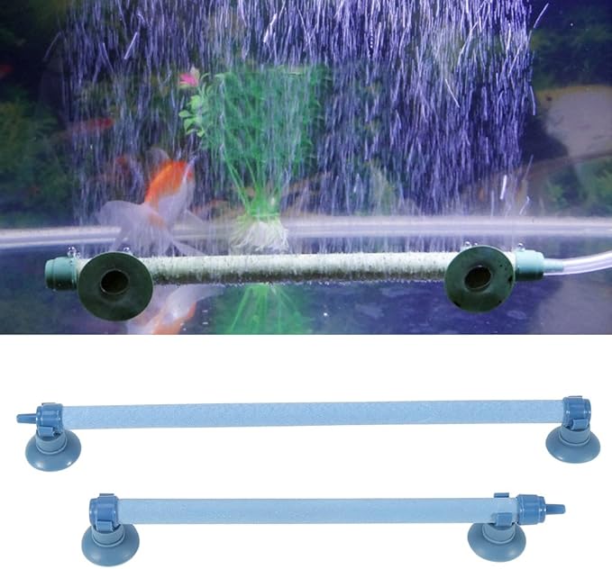 ZJchao Fish Bubbler – Dual-Tube Aquarium Bubble Aerator with Easy-Install Flexible Tubing, Silent Oxygen Diffuser Accessory Compatible with Most Pumps (#6)