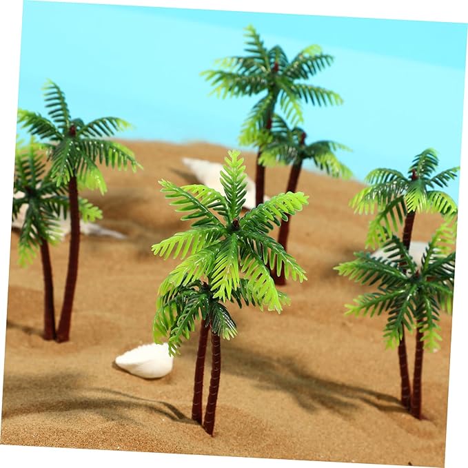 BESPORTBLE 5 Pcs Artificial Coconut Tree - Plants for Fish Tank, Fake Palm Trees Aquarium Fish Tank Micro Landscape Scenery Decoration