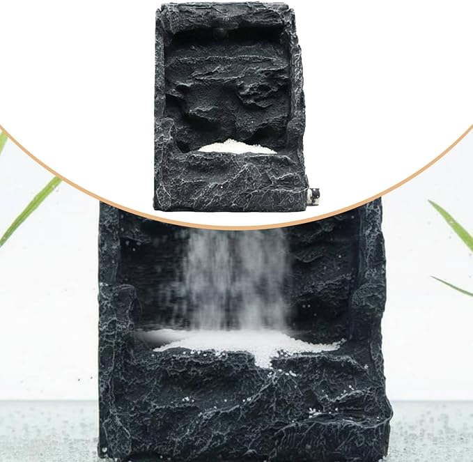 Aquariums Cascading Sand Landscape Non-Fading Color Tanks Rockery Waterfall Resistant Resin Cascading Sand Rockery