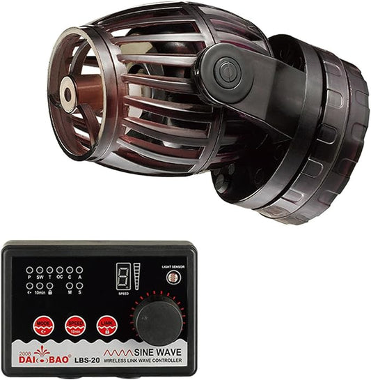 1600 GPH 24V Propeller Wave Maker Pump - ECO Quiet Sine Wave Circulation Pump with Digital Controller for Marine & Coral Reef Aquariums - 5 Pack