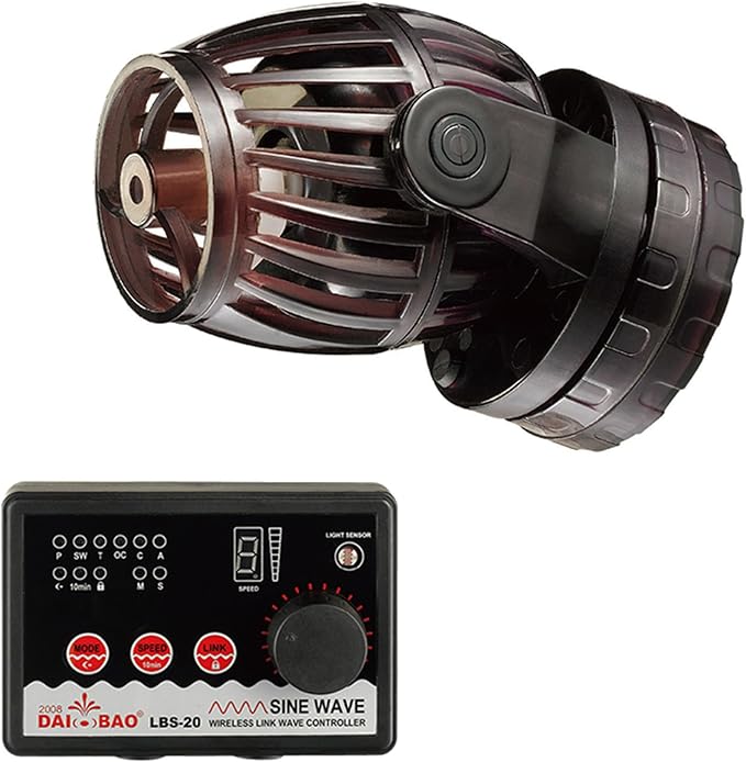 1600 GPH 24V Propeller Wave Maker Pump - ECO Quiet Sine Wave Circulation Pump with Digital Controller for Marine & Coral Reef Aquariums - 4 Pack
