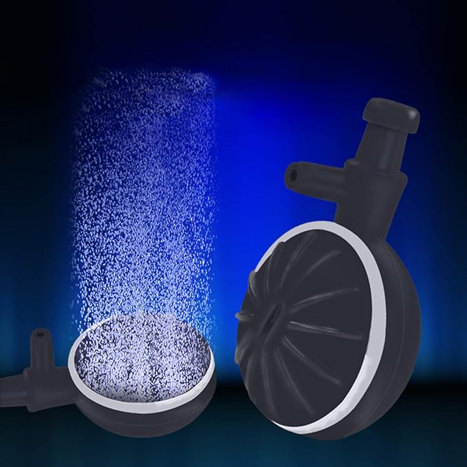 Air Stone Disc for Bubble Diffuser Fish for Bubbler with Strong Suction Cup for Hydroponics Aquarium Fish