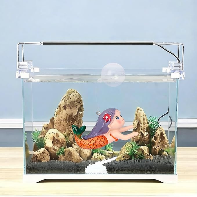 Floating Mermaid Aquarium Decor - Fish Tank Ornament for Aquarium Décor Thematic Ornaments