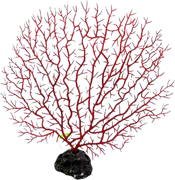 Lily Brown Artificial Coral Branch Faux Coral Aquariums Ornament Fish Tanks Landscape Sea Fan Coral Decorations Artificial Coral Branch