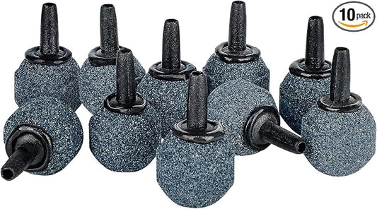 Pawfly Aquarium 0.8 Inch Air Stone Ball Bubble Diffuser Release Tool for Nano Air Pumps Small Buckets and Fish Tanks, 10 Pack