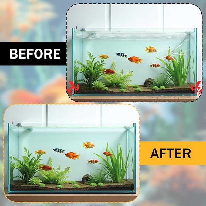 48 x 24 Inch Aquarium Fish Self Leveling Mat 5mm Neoprene Non-Slip Shockproof Fish Tank Pad for Under Tank with Adhesive Shockproof Waterproof with Easy to Cut Edges