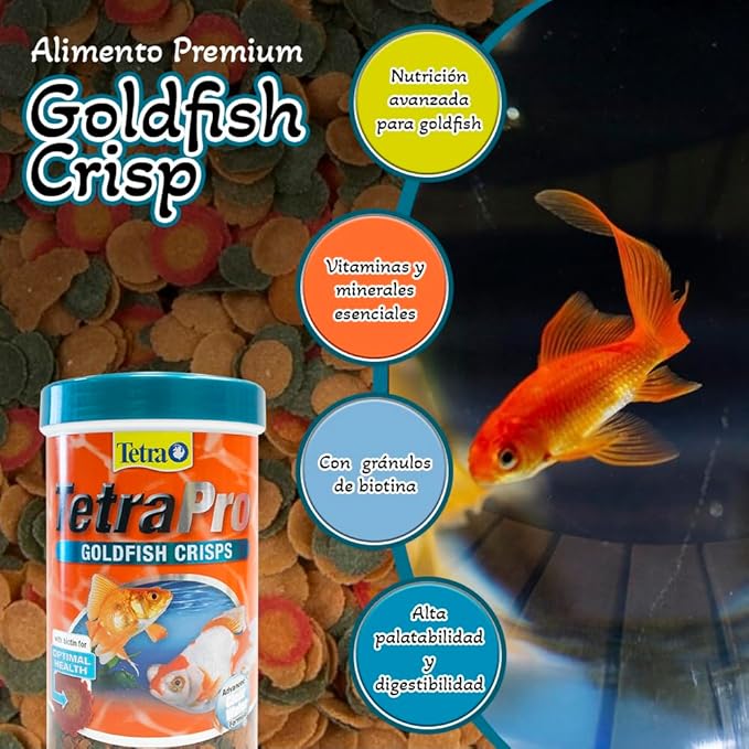 Tetra 77181 TetraFin Goldfish Crisps, 7.76-Ounce , 1-Liter