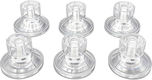 Aquarium Fish Breeding Box Suction Cups, 6pcs Clear Plastic Screws Suction Cup Replacement 4.5cm for Glass Tanks