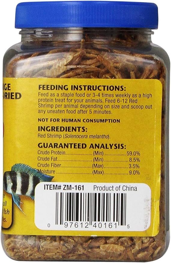 Large Sun-Dried Red Shrimp Food [Set of 2] Size: 2.5 Oz.