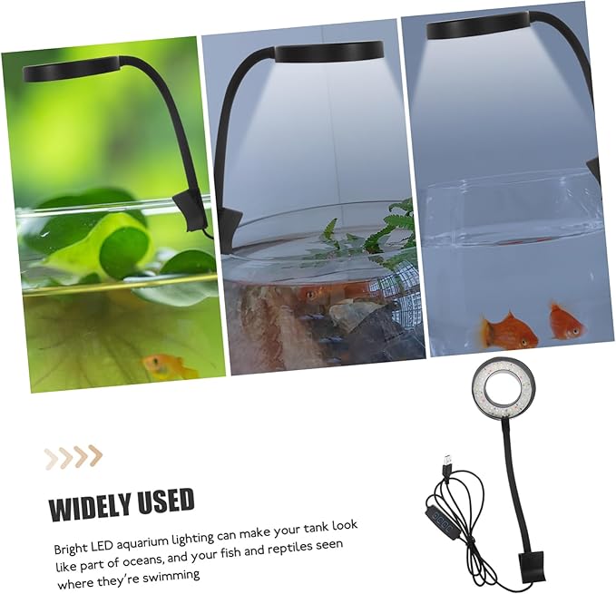 Levemolo Led Aquarium Light USB Connectivity Fish Tank Lamp for Aquariums Energy-efficient Illumination for Aquatic Plants and Fish Design