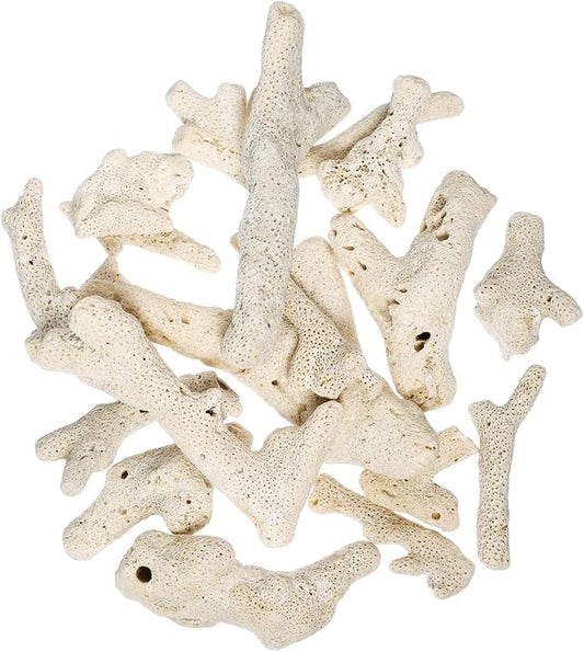 Ipetboom 3-10Cm Fish Tank Filtration Material Natural Coral Stones Aquarium Gravel Decorative Landscape Stone Betta Fish Tank Accessories 1.77X1.77X1.18In 500G