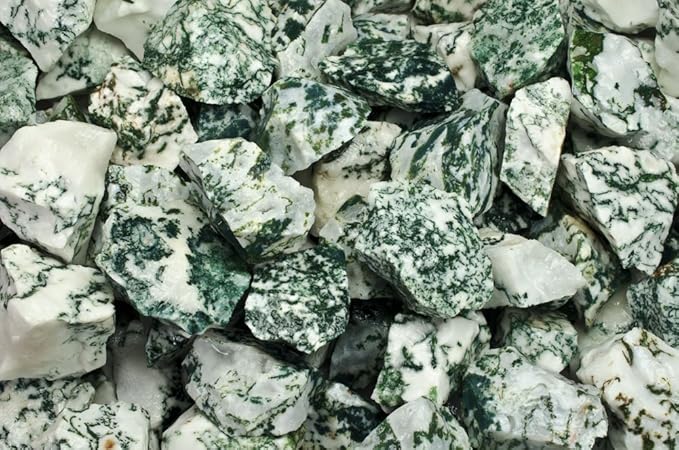 Fantasia Materials: 18 lbs Tree Agate Rough Stones from India