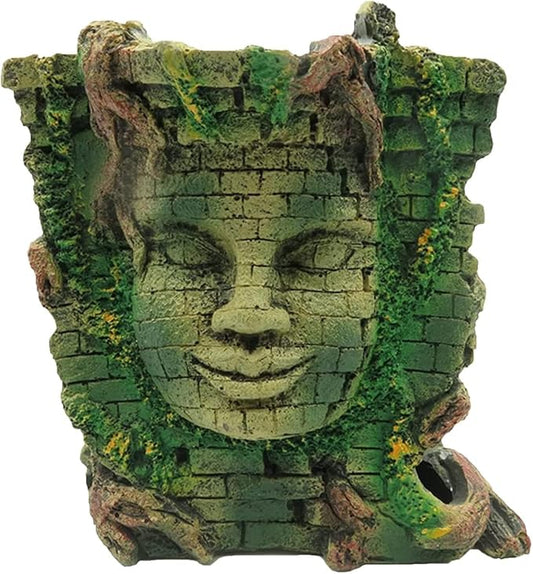Tfwadmx Aquarium Decoration Statue Fish Tank Resin Ancient Roman Ruins Ornament Cave Hideout for Hermit Crabs Crayfish SuckerFish Guppy